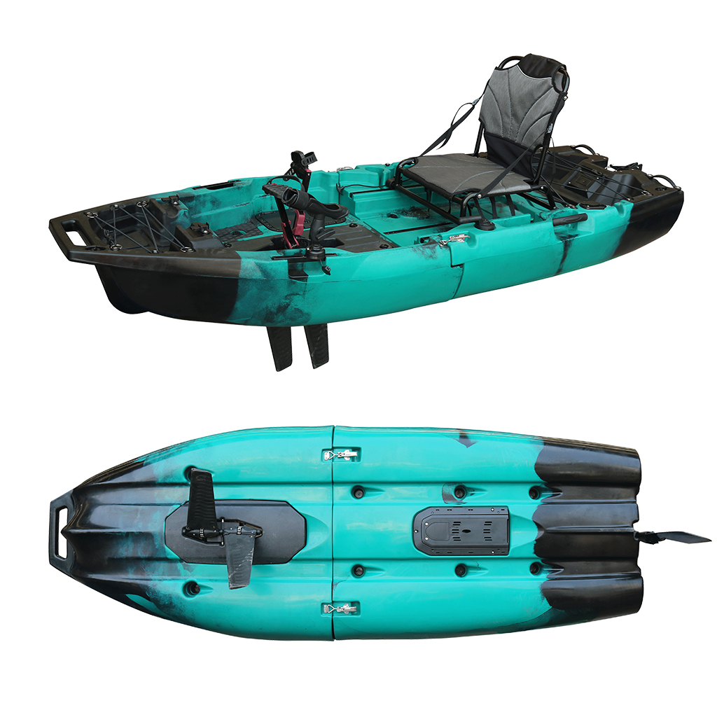 Fishing Kayak Sit In - 8ft 2,5m HDPE Modulaire Zit-op-Top Kayak