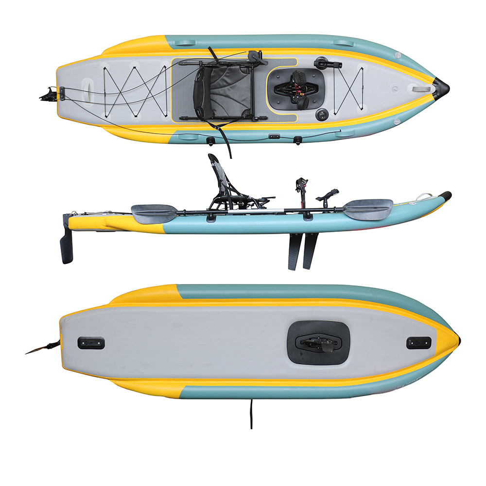 Fishing Kayak Sit In - Opvouwbare opblaasbare PVC zit-op-top viskayak met
