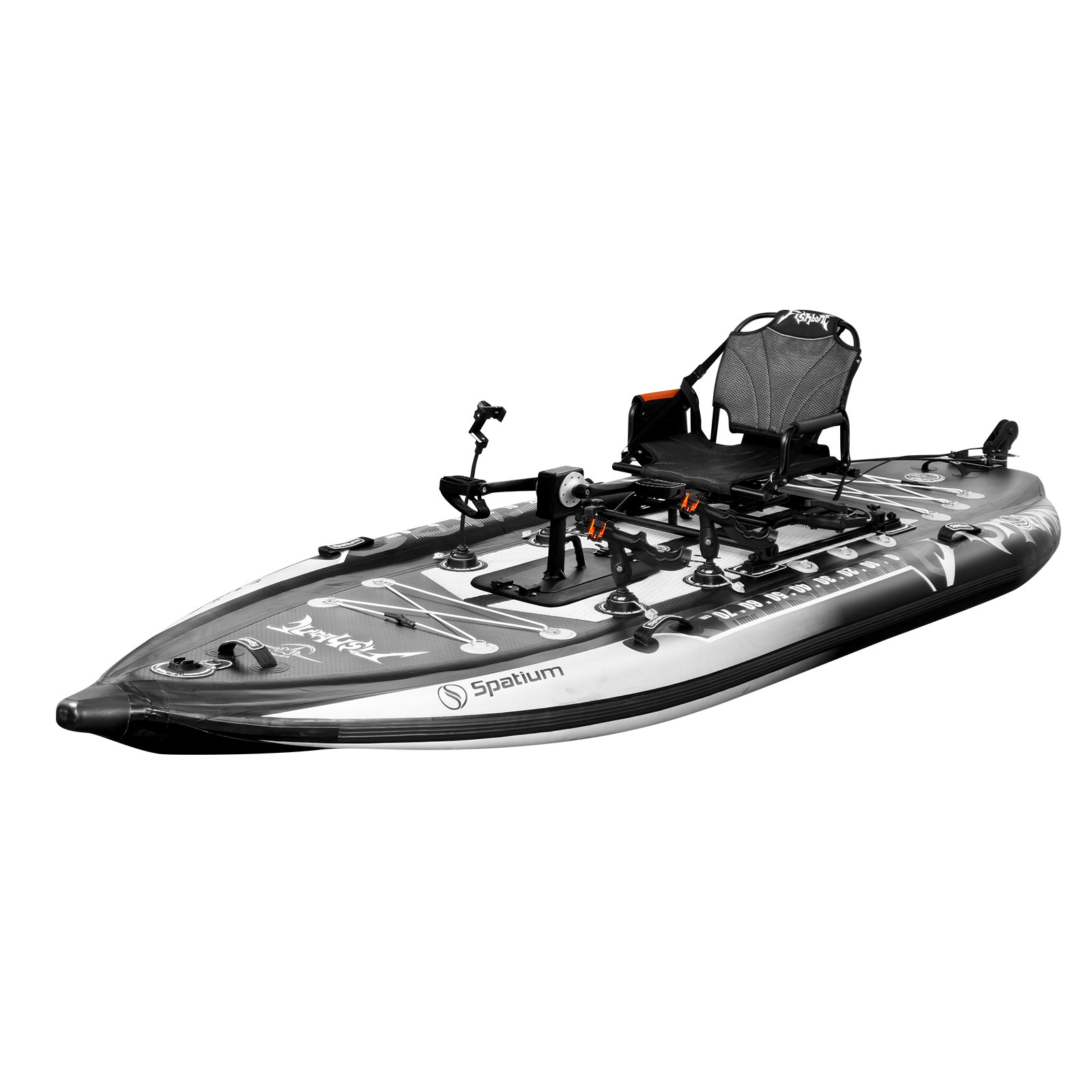 Fishing Kayak Pedal Drive - Opblaasbare viskayak met pedaal aandrijving, Spatium