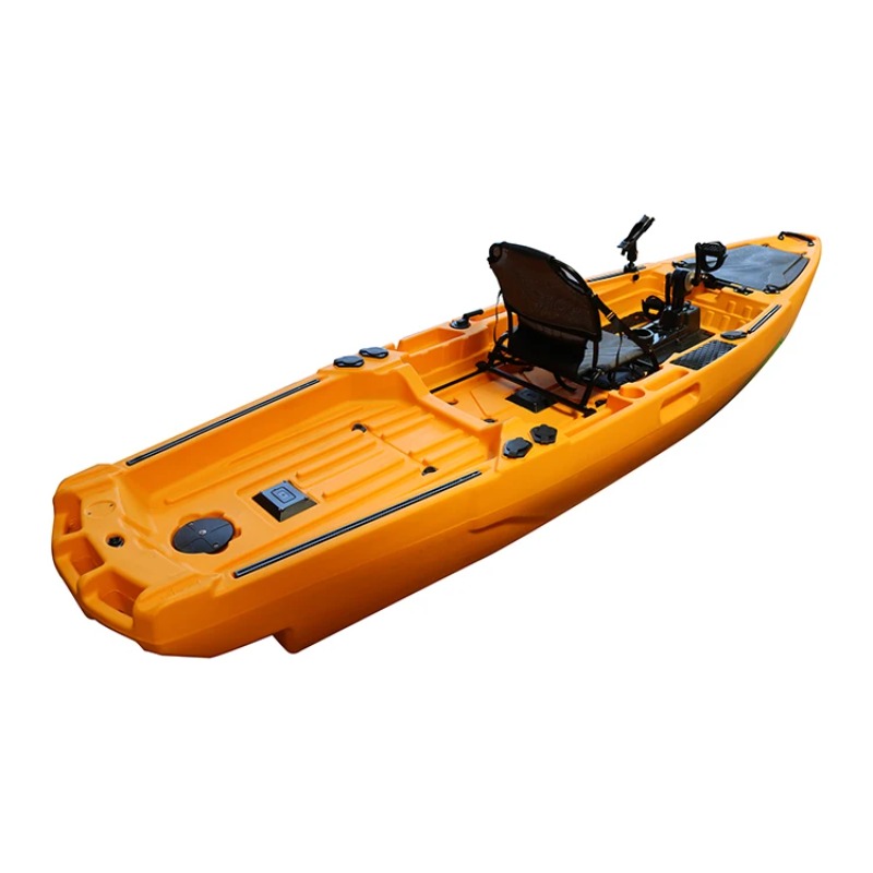 Gele enkele zit kajak pedaalaa - Fishing Kayak Pedal Drive recensie en prijs