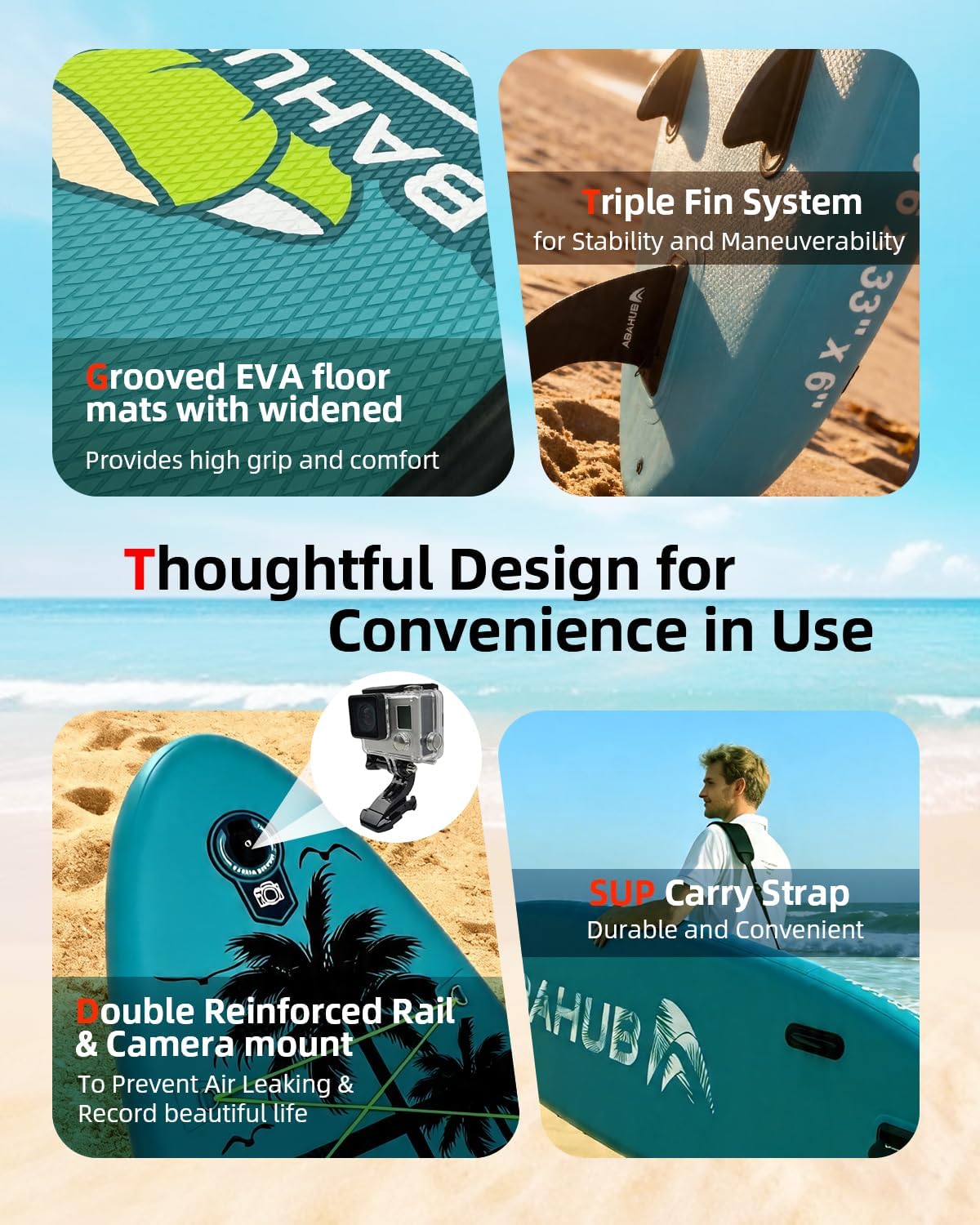 Brede opblaasbare Stand Up Pad - Fishing Kayak Paddle recensie en prijs