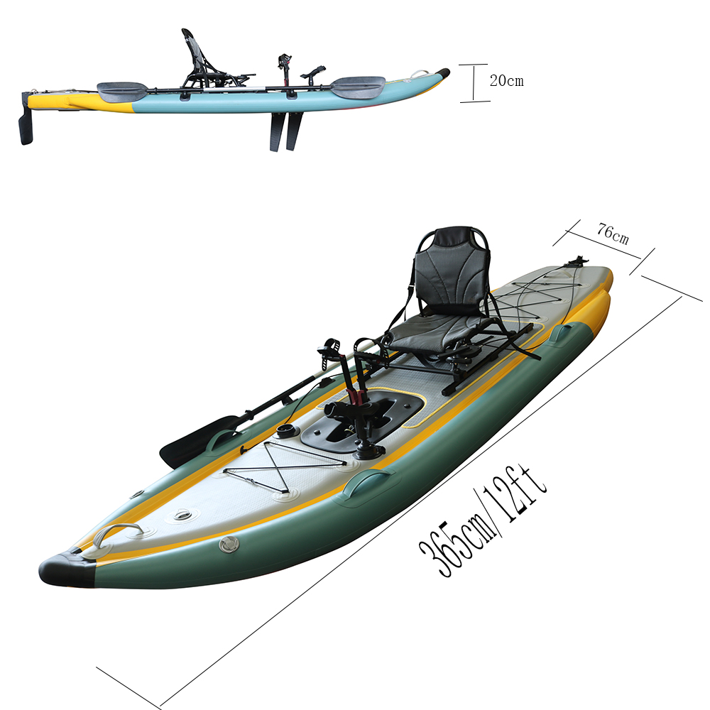 Opvouwbare opblaasbare PVC zit - Fishing Kayak Sit In recensie en prijs