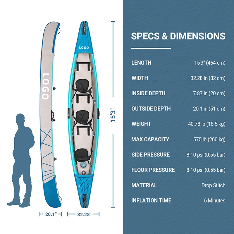 Opblaasbare kajak met drop sti - Fishing Kayak Sit In recensie en prijs