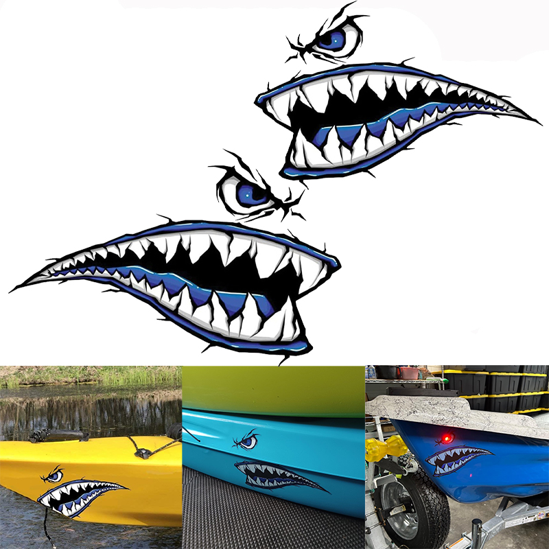 2PCS Haaientanden Mond Boot St - Fishing Kayak Sit On Top recensie en prijs