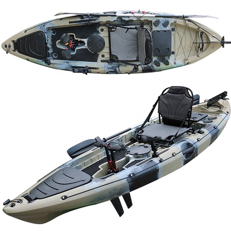 Nieuw ontworpen plastic kajak  - Fishing Kayak Pedal Drive recensie en prijs