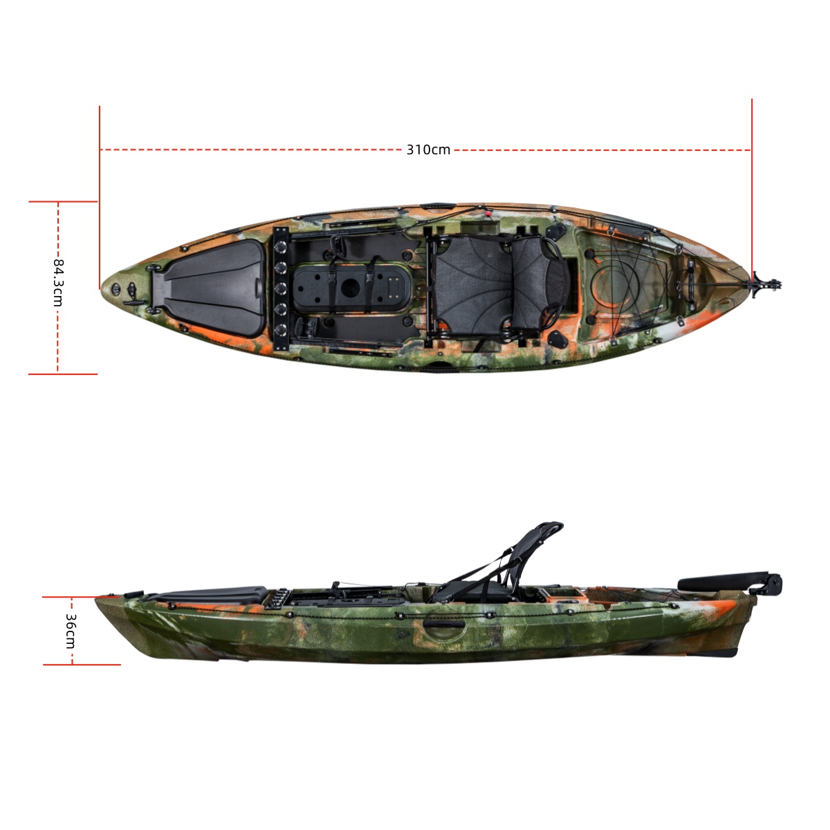 LSF Eersteklas Enkelzitters Vi - Fishing Kayak Rod Holder recensie en prijs