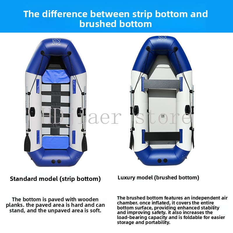 Opblaasbare boot met harde bod - Fishing Kayak Inflatable recensie en prijs